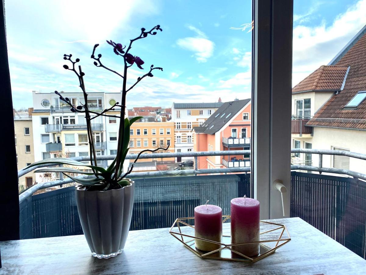 Cottbus-Apartments - Red Apartment I Privat I Wifi I Kueche I Balkon Buitenkant foto